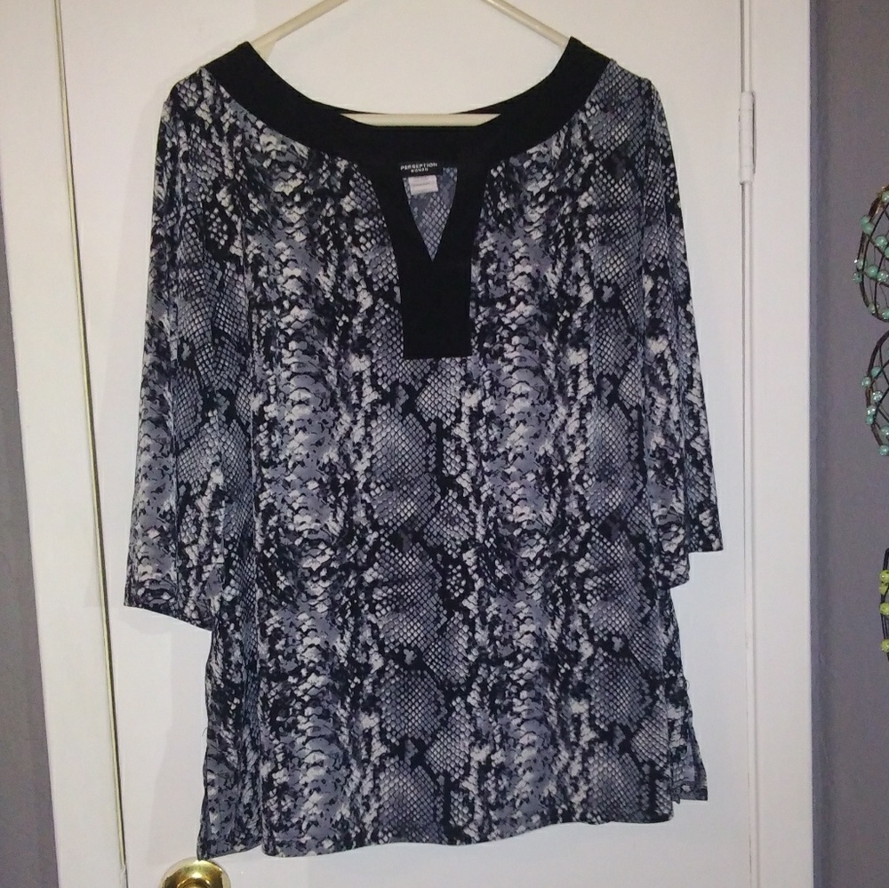Snake Skin Print Perseption Top